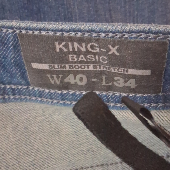 BUFFALO King-X Basic Slim Boot Stretch Jeans - Blue - Picture 1 of 7